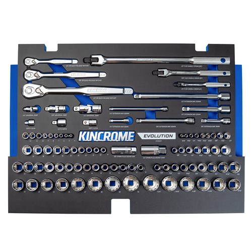 EVOLUTION 92 Piece Sockets & Accessories EVA Tray