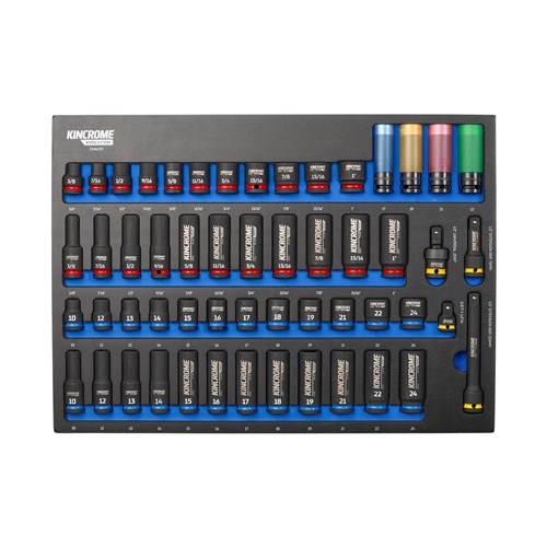 EVOLUTION 54 Piece Impact Sockets & Accessories EVA Tray