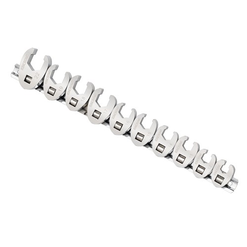 Crows Foot Spanner Set 10 Piece 3/8" Drive - Metric