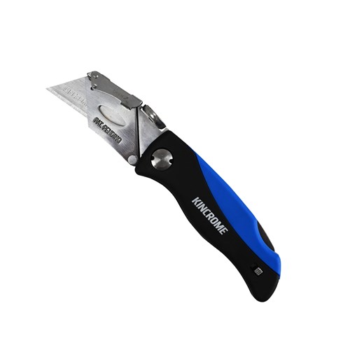 Soft Grip Folding Utility Knife Blade Storage