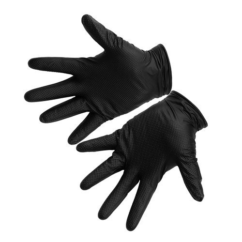 Heavy Duty Disposable Diamond Grip Nitrile Gloves - XX-Large