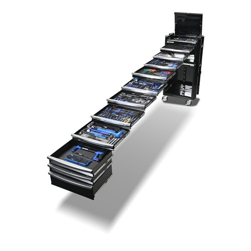 CONTOUR® Workshop Tool Kit 554 Piece 11 Drawer (29") Black