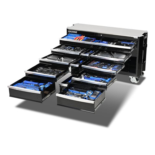CONTOUR® Trolley Tool Kit 868 Piece 12 Drawer (60") Black