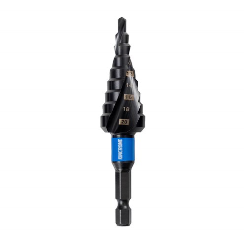 4-20mm Spiral Step Drill - 1/4" Hex