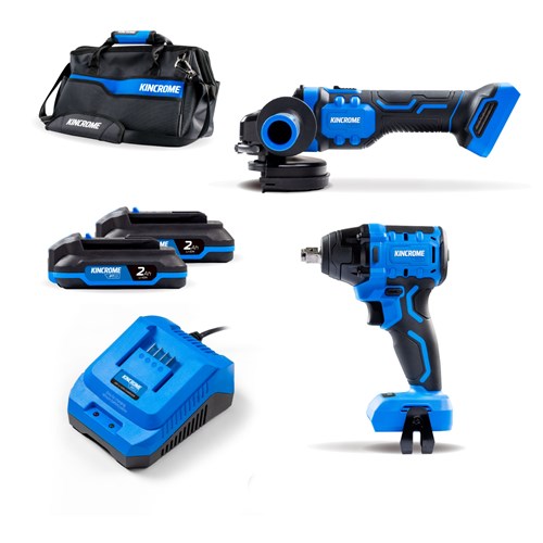 18V 2 Piece Brushless Wrench & Grinder Combo