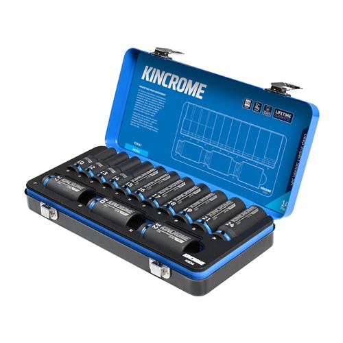 Deep Impact Socket Set 14 Piece 1/2" Drive - Metric