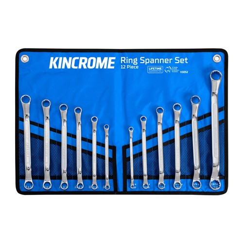 Ring Spanner Set 12 Piece - Metric & Imperial
