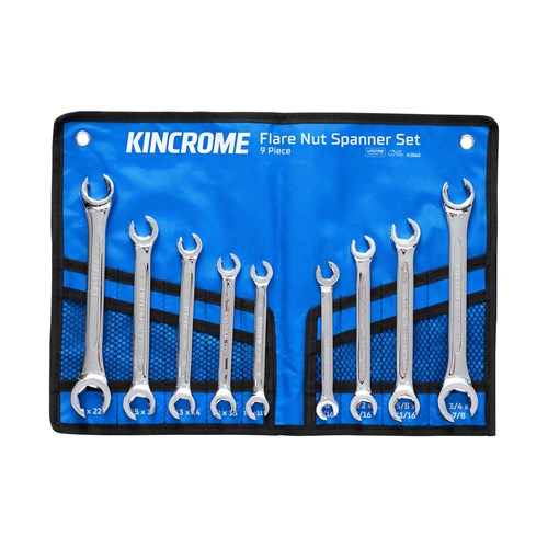 Flare Nut Spanner Set 9 Piece - Metric & Imperial