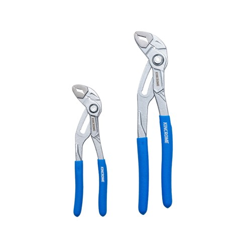 2pce Water Pump Multi-Grip Plier Set - 180mm & 250mm