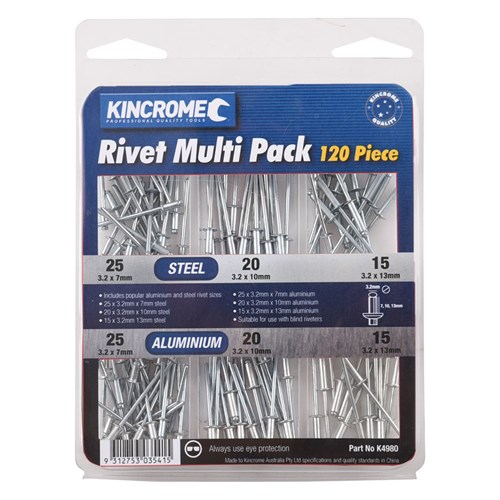 Rivet Multi Pack 120 Piece