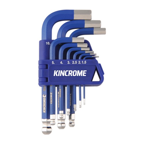 Ball Point Hex Key & Wrench Set Short Series 9 Piece