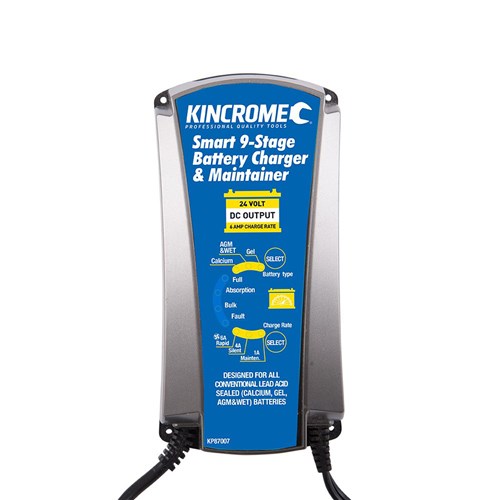 Smart 9-Stage Battery Charger & Maintainer 24 Volt 6 AMP