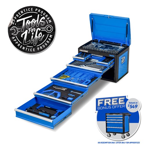 EVOLUTION Chest Tool Kit 207 Piece 7 Drawer (26”)