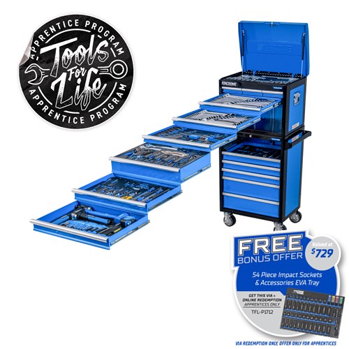 EVOLUTION Workshop Tool Kit 312 Piece 14 Drawer (26”)