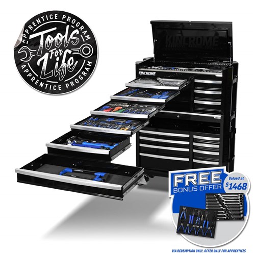 CONTOUR® Workshop Tool Kit 470 Piece 17 Drawer (42") Black