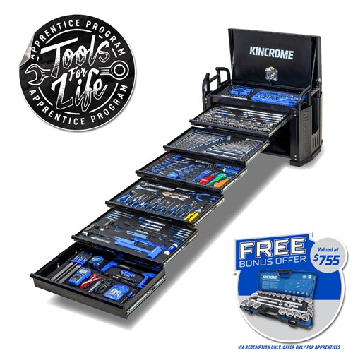 OFF-ROAD Field Service Tool Kit 452 Piece 6 Drawer (39") Black